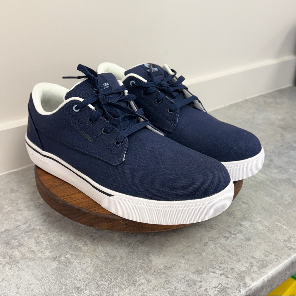 Volcom True men's composite‎ toe  work shoes in navy canvas sz 12 - New W/O Box